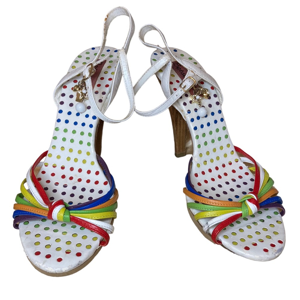 Sold! Size 8.5 Wooden Heel Stappy Sandals